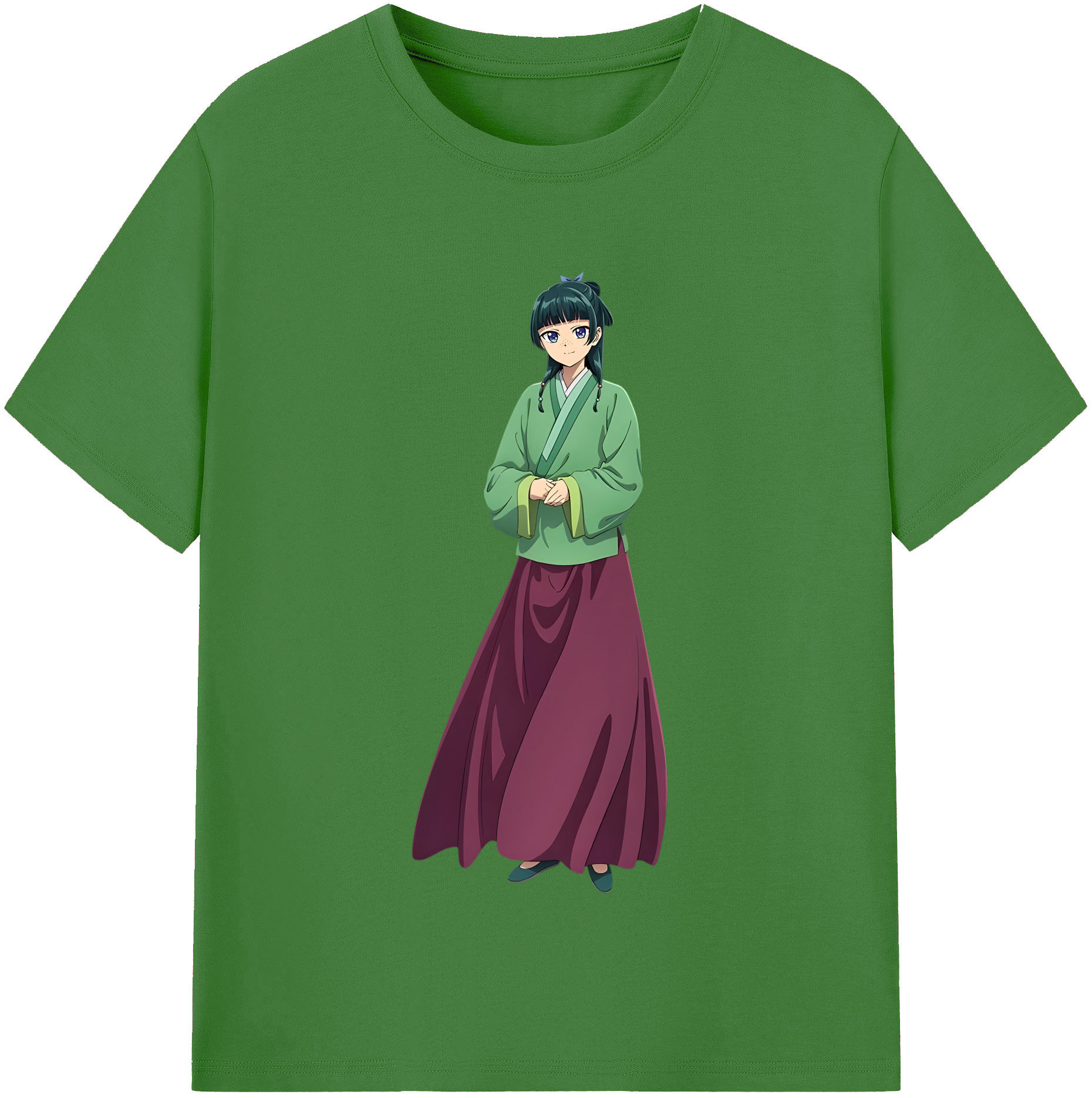 （画像用） 薬屋のひとりごと The Apothecary Diaries レディースカジュアルプリントTシャツ（綿100％）